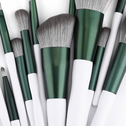 12 Green Glaze Makeup Brush Makeup Tool Brushes