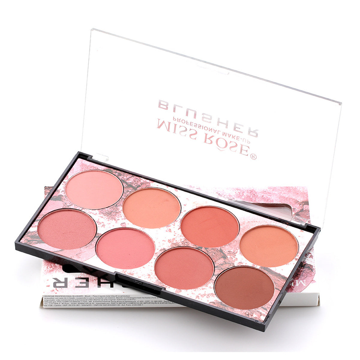 8 Colors Blush Palette Matte Mineral Blush Powder Bright Shimmer Face Blush Contour and Highlight Blush Palette Professional Facial Beauty Cosmetic Makeup Blush 1PCS