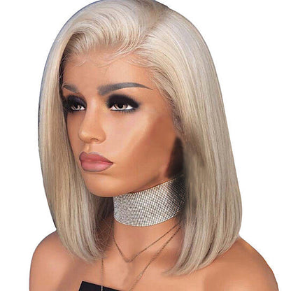 Women Side Parting Shoulder Length Straight Synthetic Hair Cosplay Wig