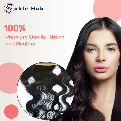 Sable Hub Body Wave Women Hair Bundle | 100% Unprocessed 10A Brazilian Virgin Body Wave Bundle, 150% Density Hair Extension, Natural human Hair