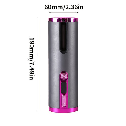 Curling Iron Wireless Automatic Curling Iron For Professional Portable USB Rechargeable Ceramic Hair Iron Curler