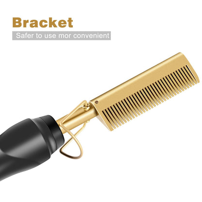Hair Straightener Combs Electric Heating Brushes Beard Straightener Press Comb