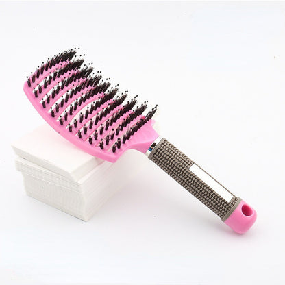 Hair Brush Scalp Massage Comb Hairbrush Bristle & Nylon Women Wet Curly Detangle Hair Brush for Salon Hairdressing Styling Tools