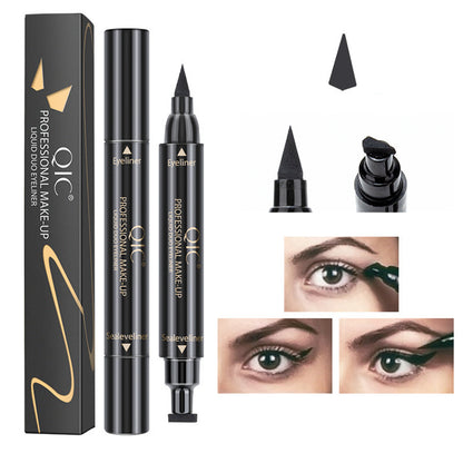 Eyes Liner Liquid Make Up Pencil Waterproof Black Double-ended Makeup Stamps Eyeliner Pencil