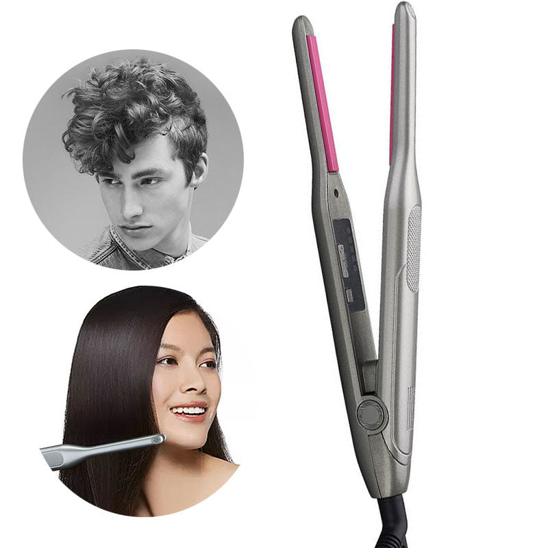 Professional 2 in 1 Hair Straightener Curling Iron hair curler Flat Iron for Short Hair LED Hair Straightener Ceramic Beard