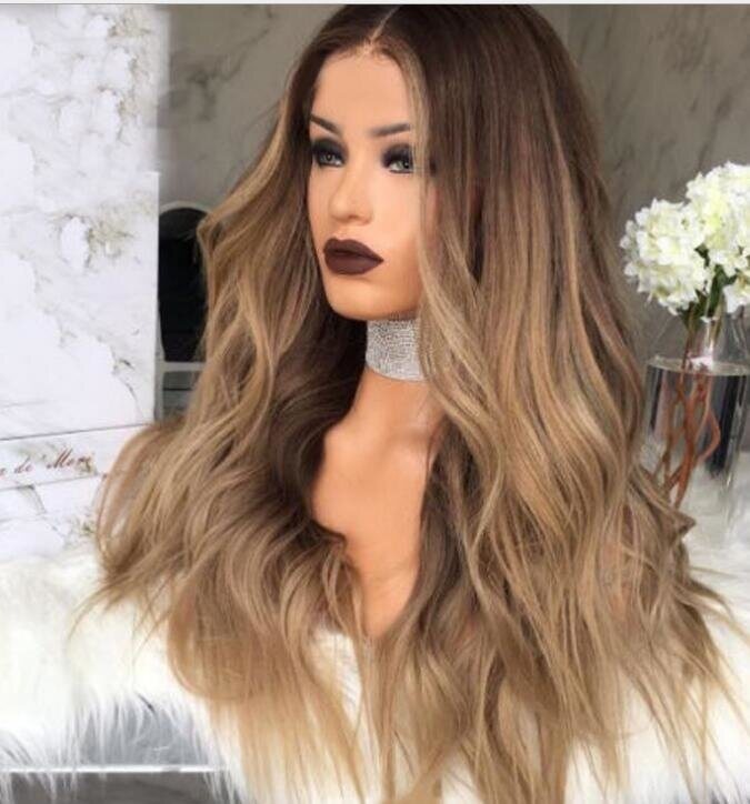 Lace Front Wigs Long Wavy Synthetic Wigs For Black Women Wig