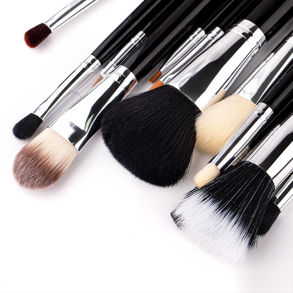 12pcs Professional Makeup Brushes Set Foundation Big Loose Powder Contour Eyeshadow Eyeliner Eyebrow With Storage Box