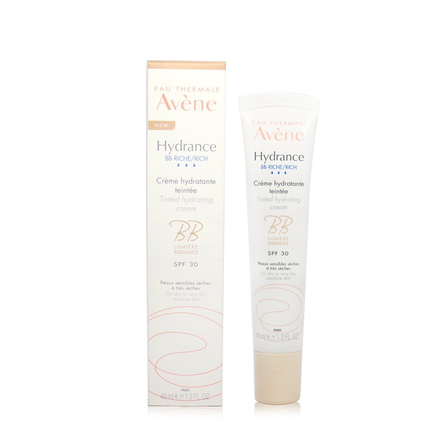 AVENE - Hydrance BB-RICH Tinted Hydrating Cream SPF 30 - For Dry to Very Dry Sensitive Skin 40ml/1.3oz