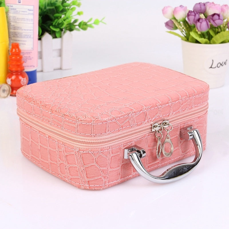 Korean Cosmetic Case Women Portable Makeup Skin Care Products Storage Box