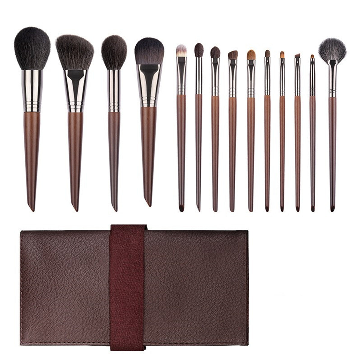 Makeup Brushes Set Foundation Blending Brush Face Powder Blush Concealers Eye Shadows Make Up Brushes Kit with Bag - 24pcs