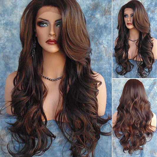 Women Fashion Long Wavy Curly Hair Cospaly Costume Full Wigs Hair Extension