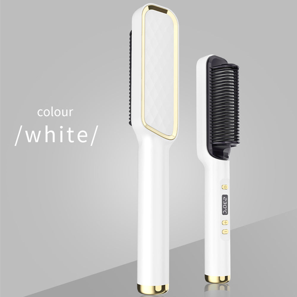 New Comb Hair Straightener Brush PTC Fast Heating Anti-Scald Electric Curly and Straight Perfect for Professional Salon at Home