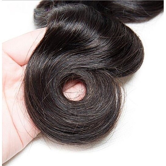 Women Wig 1 Bunch 8-24 Inch Unprocessed Wave Peruvian Virgin Human Hair Extension Wig