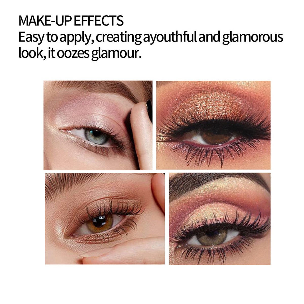 Matte Shimmer Metallic Eyeshadow Pallet Long Lasting Blendable Natural Colors Make Up Eye Shadows Cosmetics