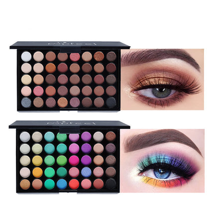 40 Color Rainbow Eyeshadow Palette Makeup Matte Metallic Shimmer Eye Shadow Palettes