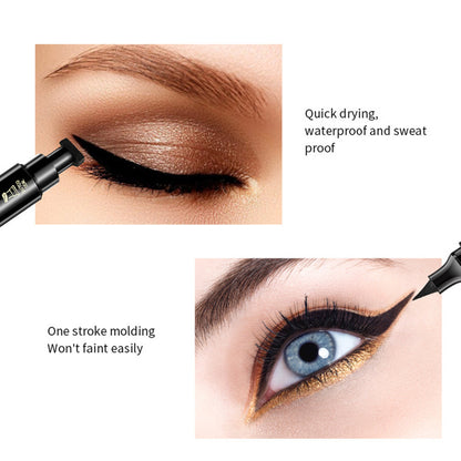 Double-head Liquid Stamp Eyeliner Pencil Face Stamps Makeup Colorful Waterproof Slim Gel Felt Tip High Pigment Liquid Eyeliner