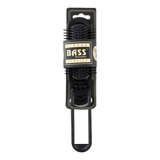 Bass Brushes - Nylon Bristle Brush - Fold-Up with Mirror - 1 Count