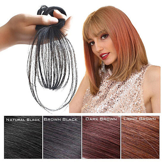 Fashion 3D Air Fringe Ultra-thin Seamless Fake Bang Wig Hair Extension Hairpiece