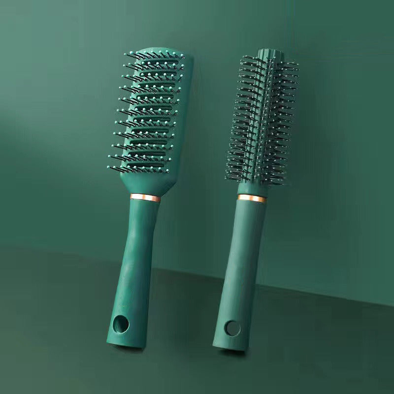 Detangle Hair Brushes Massage Paddle Hair Combs with Cushion Vent/Round Brush for Straight Curly Thick Hair