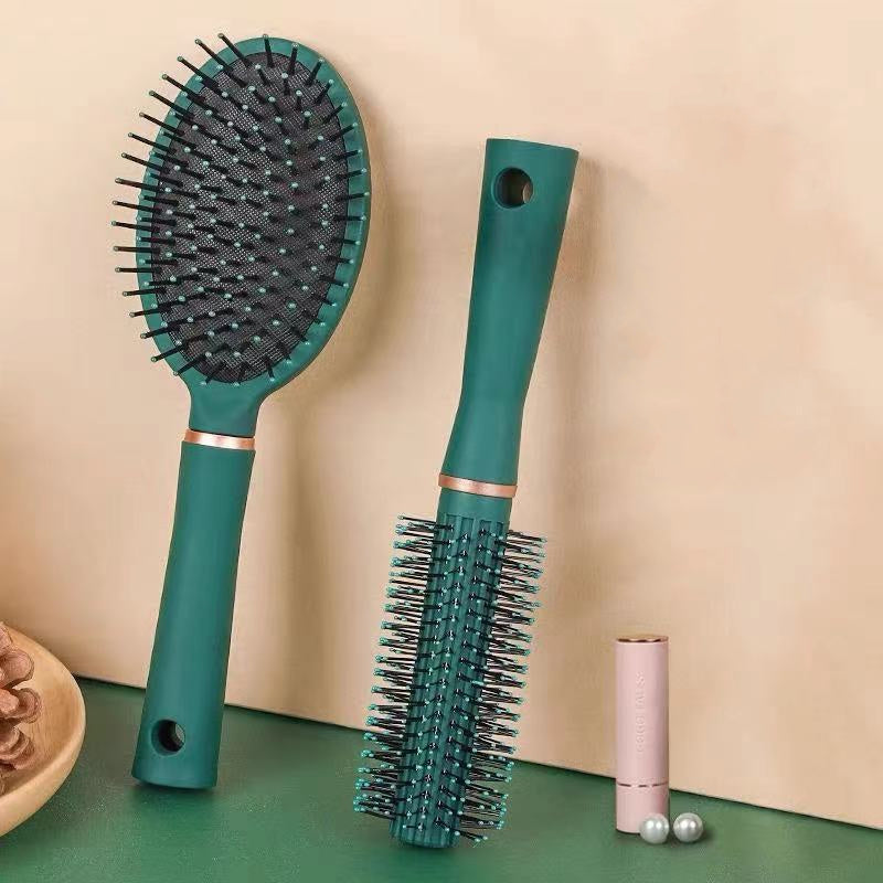 Detangle Hair Brushes Massage Paddle Hair Combs with Cushion Vent/Round Brush for Straight Curly Thick Hair