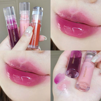 1/3Pcs Transparent Lip Gloss Crystal Jelly Mirror Liquid Lipstick Glitter Clear Moisturize Lip Tint Cosmetic For Lip Makeup Base