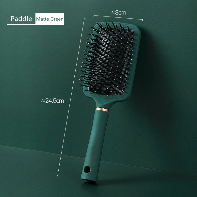 Detangle Hair Brushes Massage Paddle Hair Combs with Cushion Vent/Round Brush for Straight Curly Thick Hair