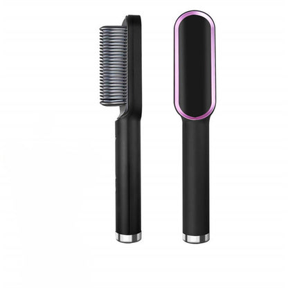 Straightener Heating Comb Tourmaline Ceramic Multifunctional Hair Straightener Brush Curler Straightening Brush Styler Tools