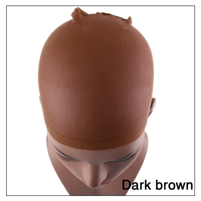 2Pcs Brown High Quality Wig Cap