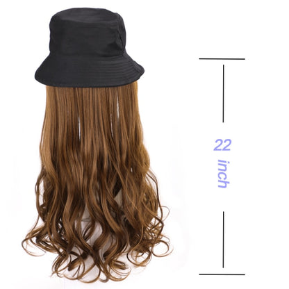 Long Synthetic Baseball Cap Hair Wigs