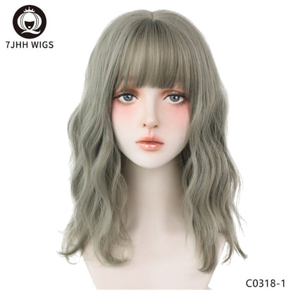 Long Omber Brown Hair Layered Heat Resistant Cosplay Party Synthetic Wig