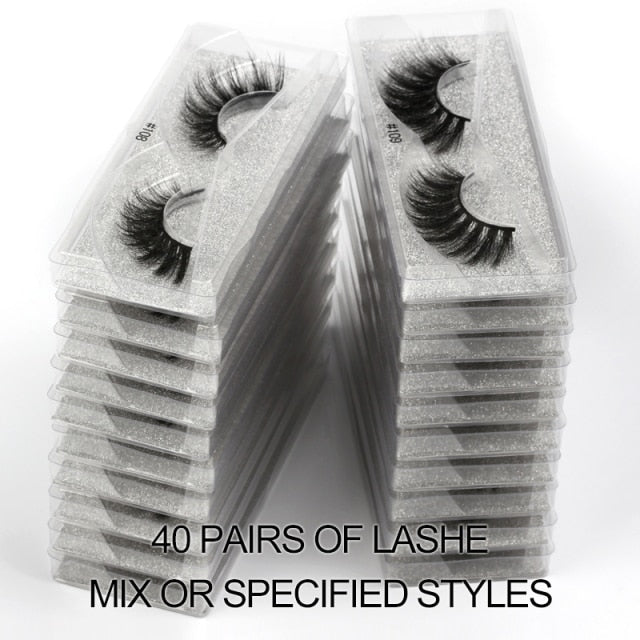 Wholesale Eyelashes 4/20/50/100 PCS 3d Mink Lashes