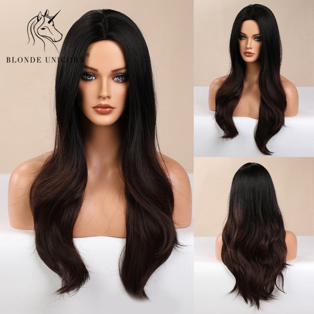 Synthetic Blonde Long Heat Resistant Wig