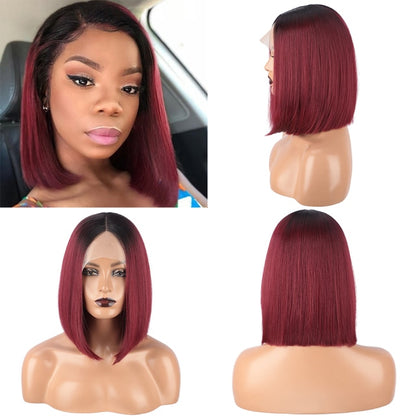 Short Synthetic Straight Blonde Lace Wigs