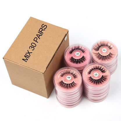 Eyelash Wholesale 4/20/50/100 Pcs 3D Mink Lashes Natural False Eyelashes Reusable Messy Fake Lashes In Bulk Cilios Makeup