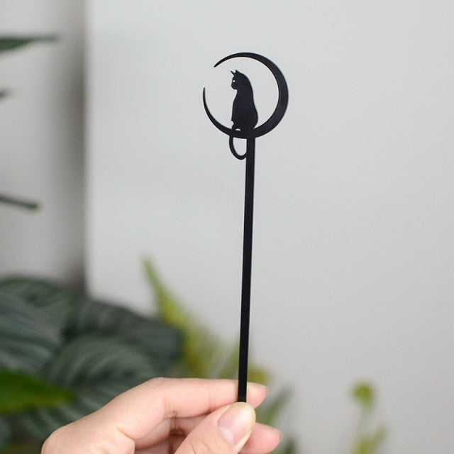Witch Sword Crescent Moon Goddess Hair Stick Jewelry For Women