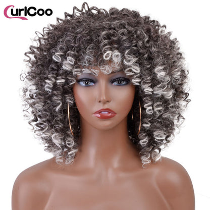 Short Afro Kinky Curly Wigs